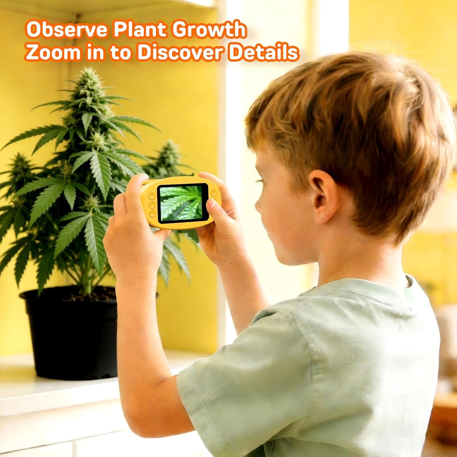 1000X Handheld Digital Microscope for Kids: Pocket Microscope with 2.0" IPS Scre
