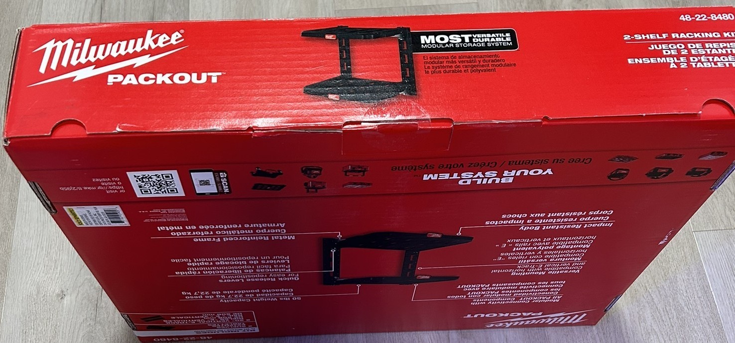 Milwaukee | Packout | 2-Shelf Racking Kit | 48-22-8480 | New