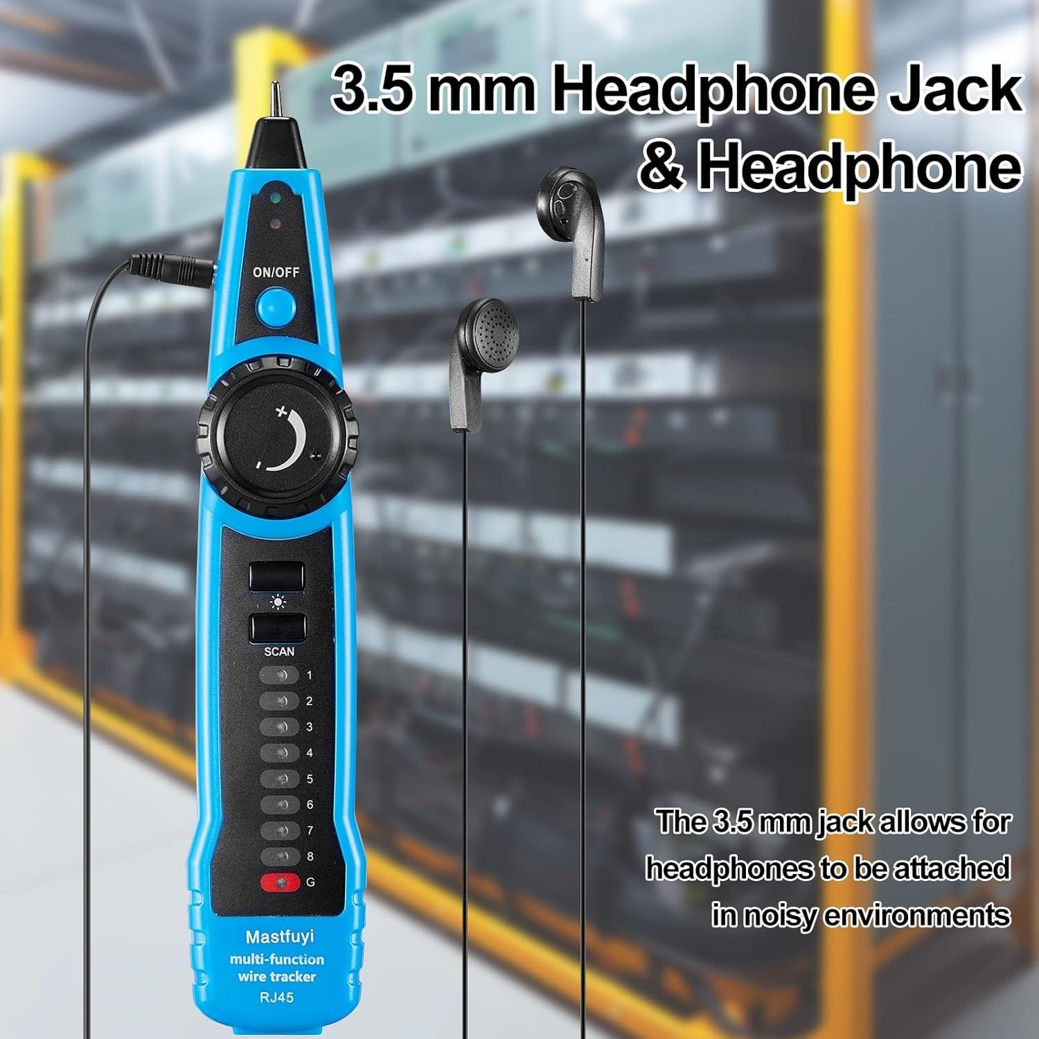 Network Cable Tester, Wire Tracker Multifunction, Tracer with Probe Sound, RJ11...