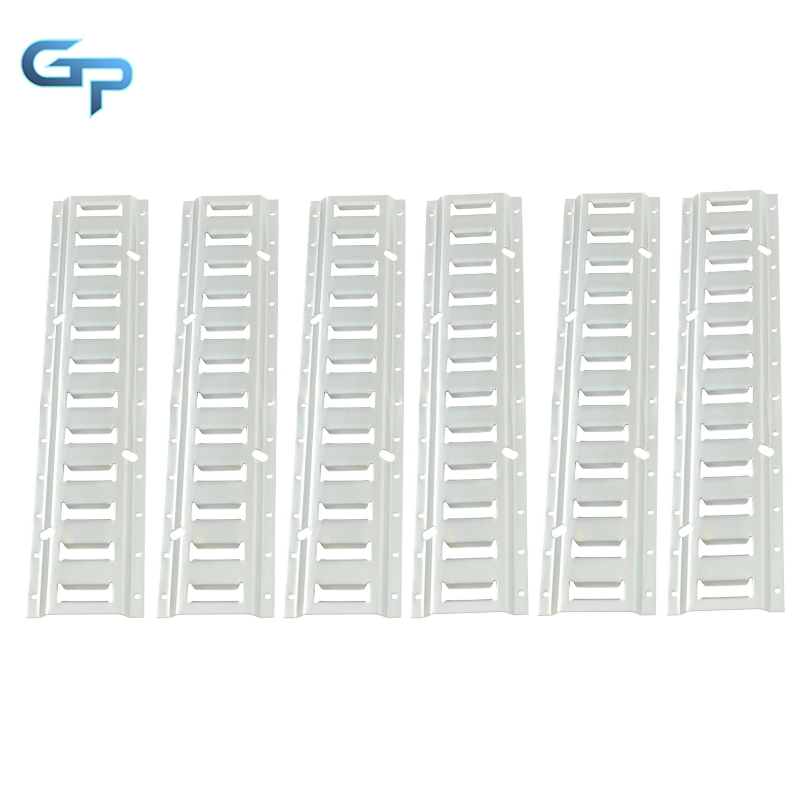 Silver 6 Pack 2' E Track Tie Down Rail Kit Rail For  Van Truck Trailer