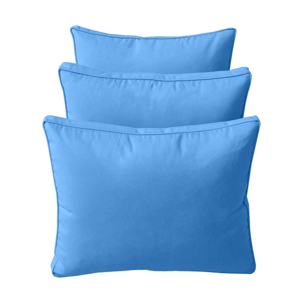 |SLIPCOVER ONLY| S3 Outdoor Bolster Backrest Pillow Covers Same Piped Twin AD102