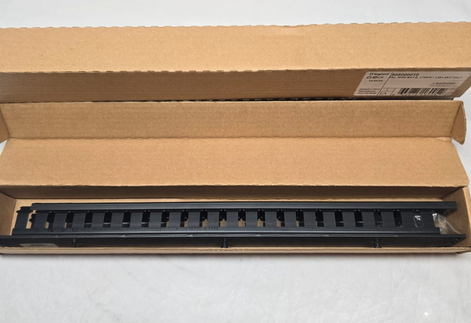 3 Count - Legrand 808000010 Closed Cover Finger Duct Network Rack Mount
