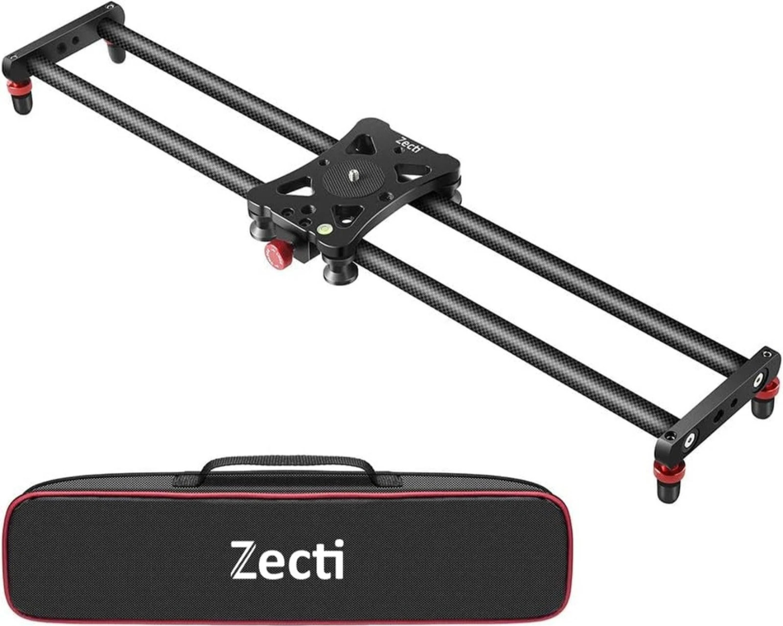 Zecti Camera Slider 24" / 60 cm Adjustable Carbon Fiber Dolly Track w/ Case