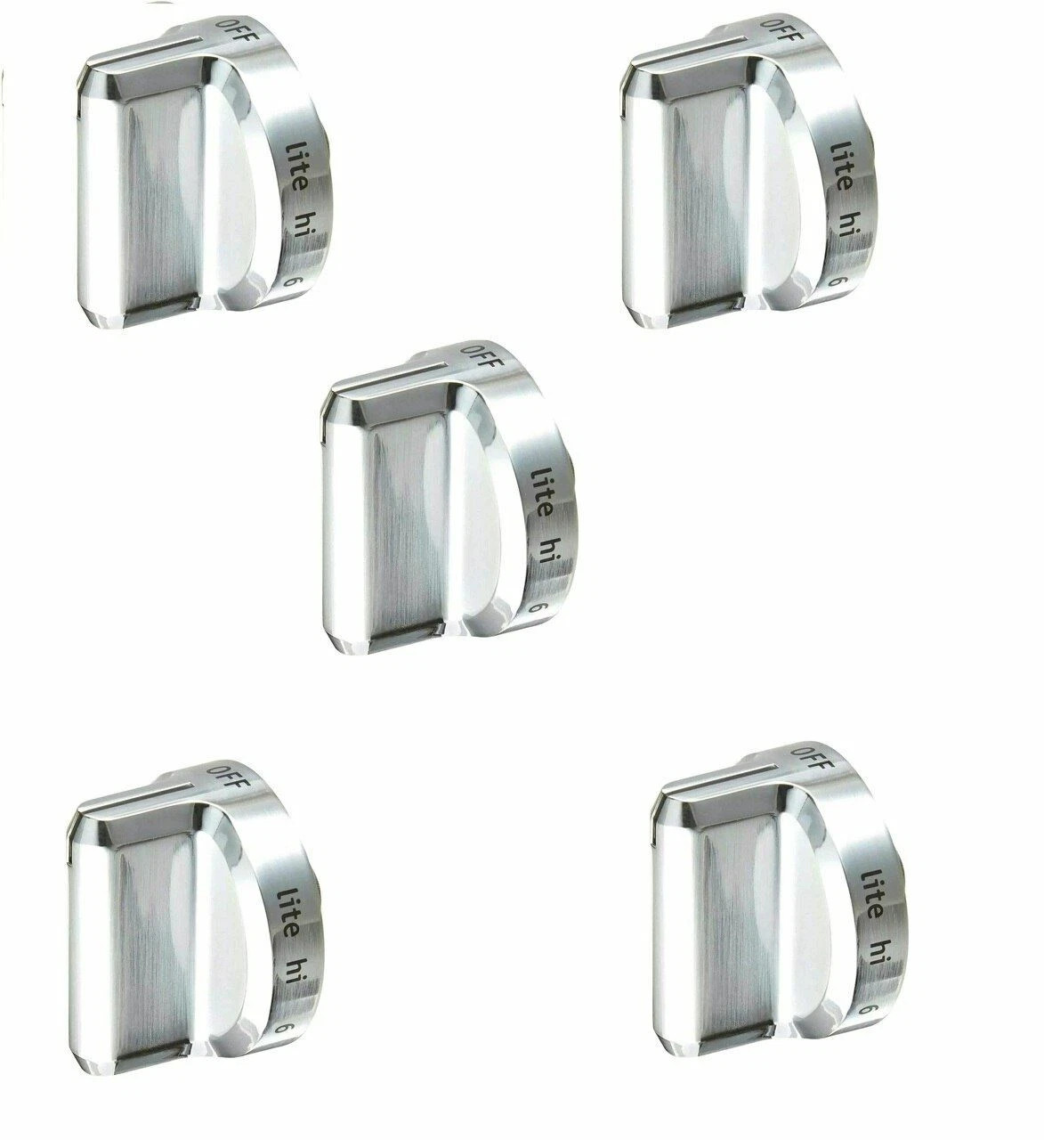 NEW 5 Pcs Burner Knob ( Plastic ) Compatible with Frigidaire Range 5304502763