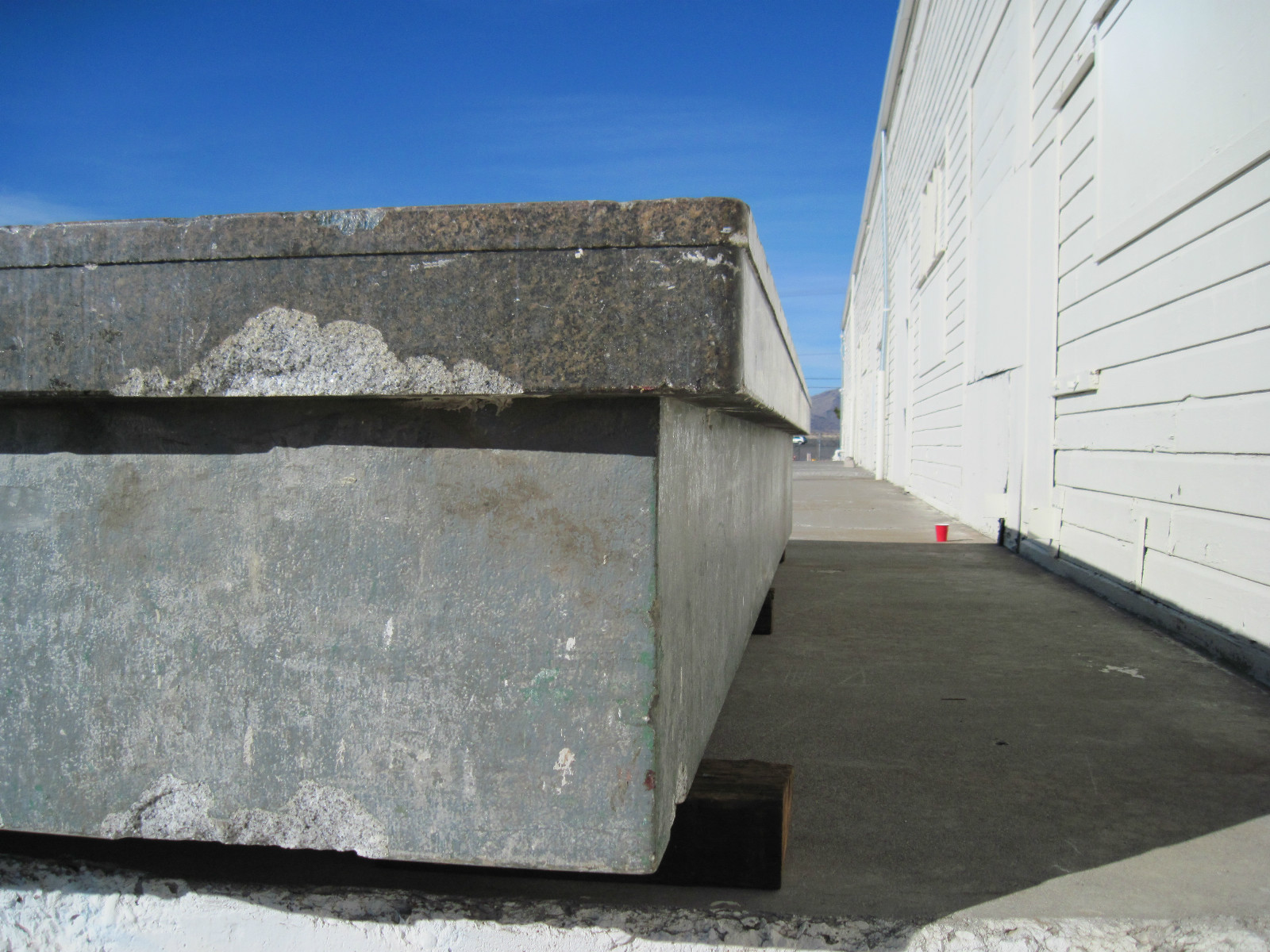 Large Solid Granite Surface Plate - 240" x 72" x 30" - 20' x 6' x 2.5' - HUGE!