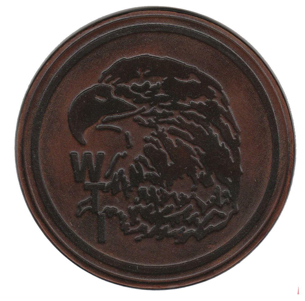 4" MARINE CORPS WEAPONS & TACTICS INSTRUCTOR LEATHER PATCH