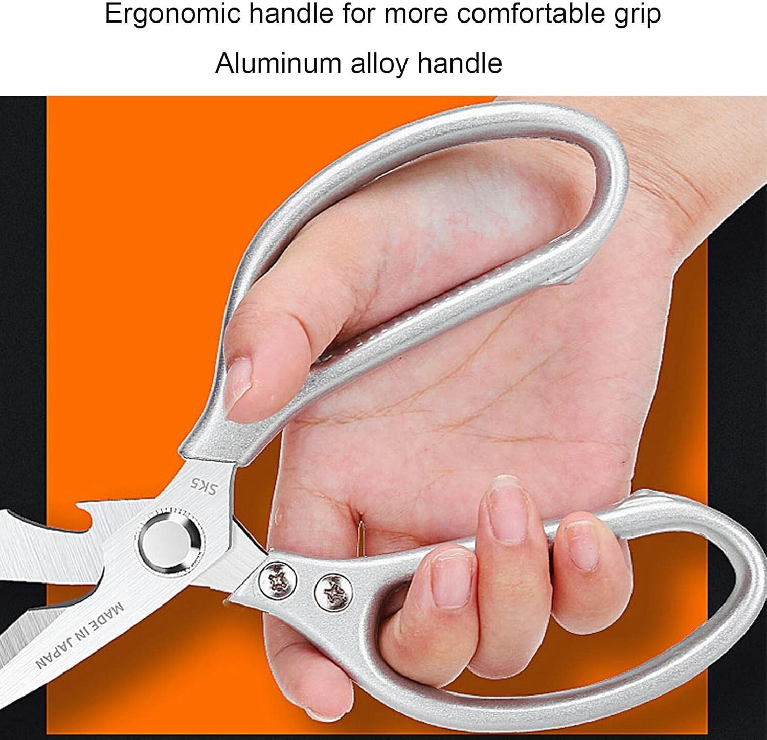 Kitchen Stainless Steel Multipurpose Kitchen Shears Heavy Duty Scissors Sharp US