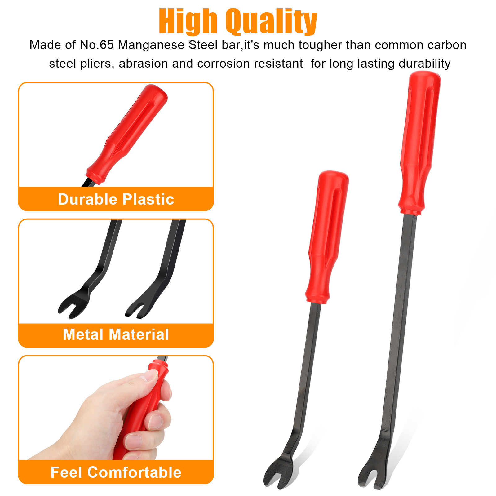 3 Pcs Auto Clip Pliers Set and Fastener Remover Car Trim Rivet Removal Pry Tool