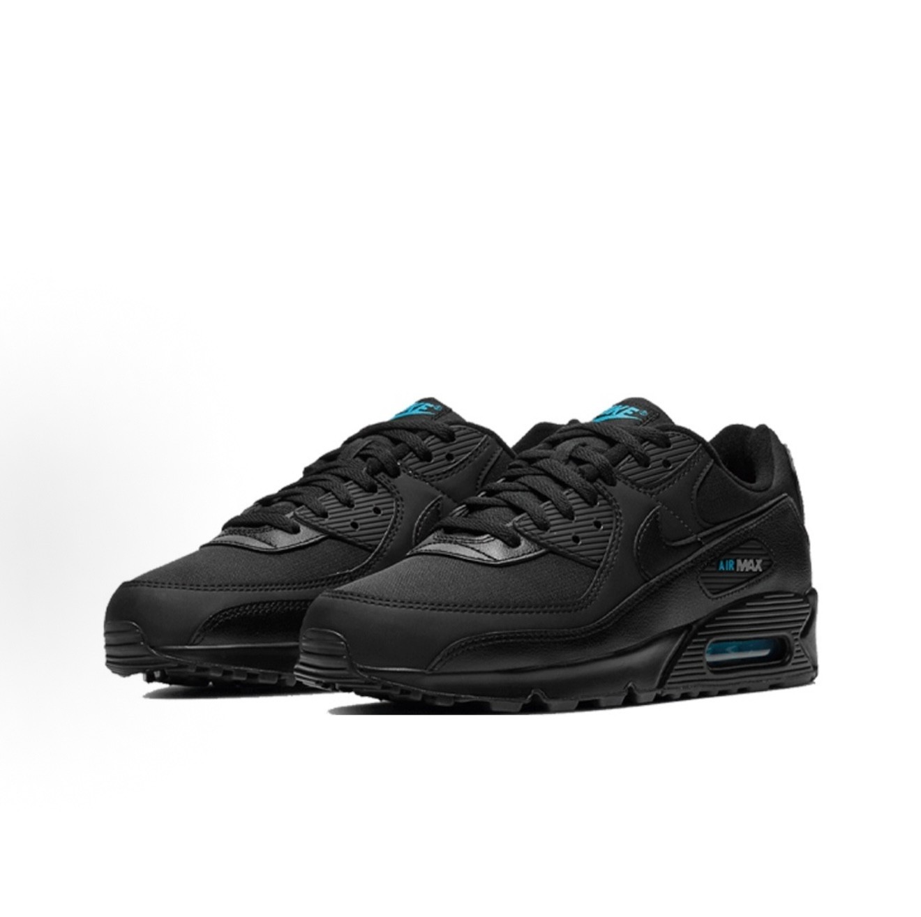 Nike Air Max 90 low cut jogging shoeshek Black and blue
