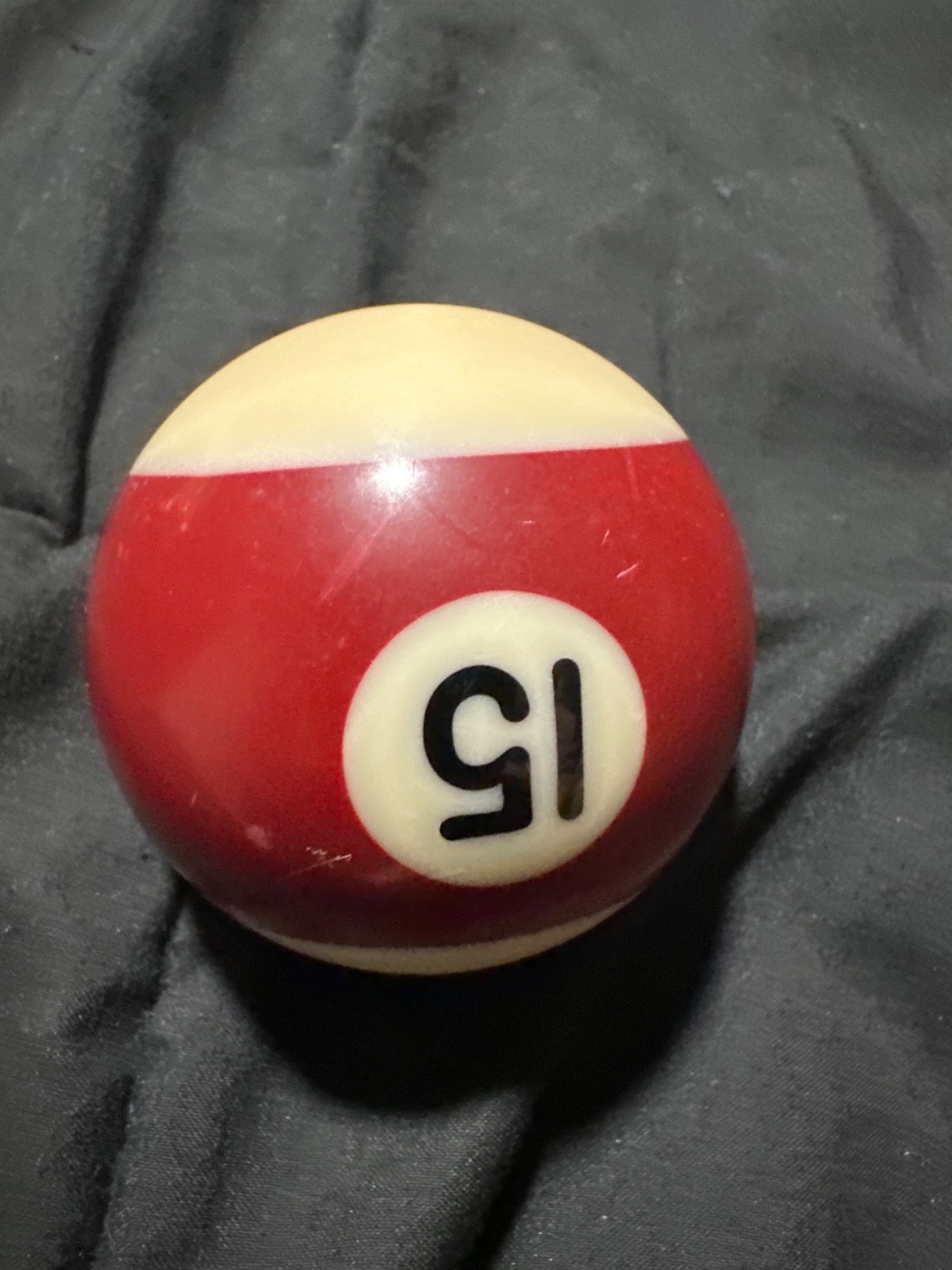 Replacement Billiard Pool Ball vintage burgundy 15