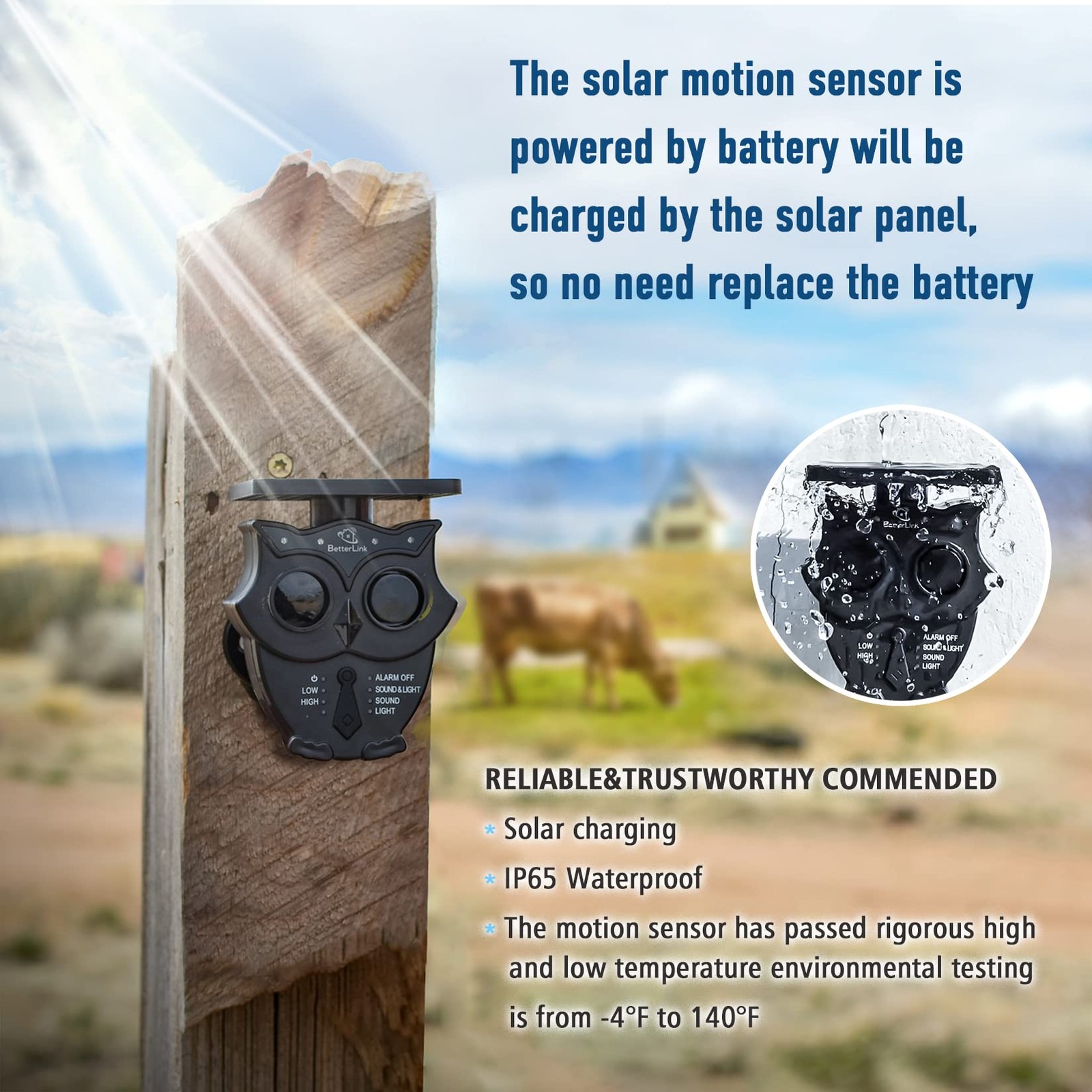 1/2 Mile Long Range Solar Wireless Driveway Alarm 1Receiver and 1Sensor
