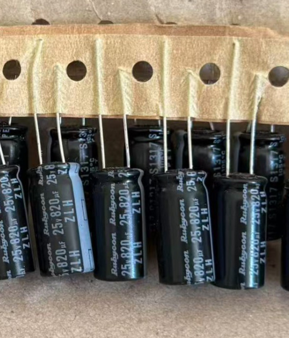 10pcs Rubycon 820uf 25v Radial Electrolytic Capacitors /Replacing 16v Low ESR