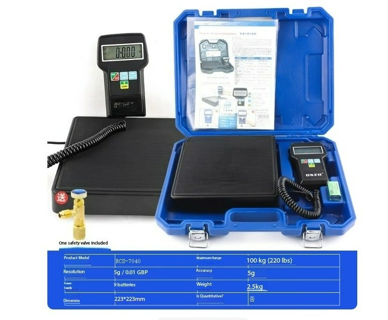 RCS-7040 Refrigerant Charging Electronic Scale Air Conditioning RefrigerantScale