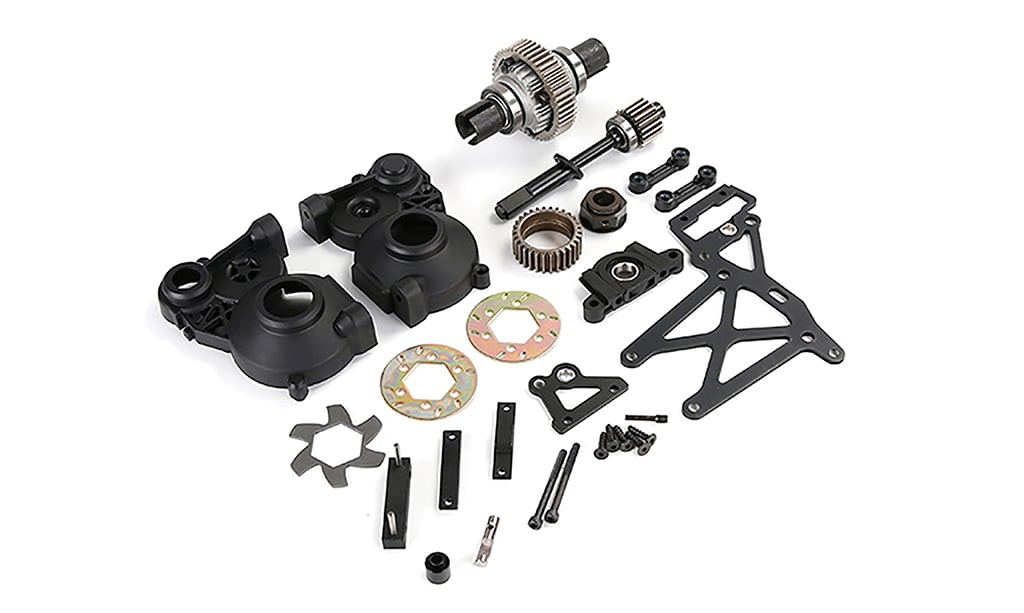 Rovan Complete Baja Transmission, upper plate + Brake Assembly