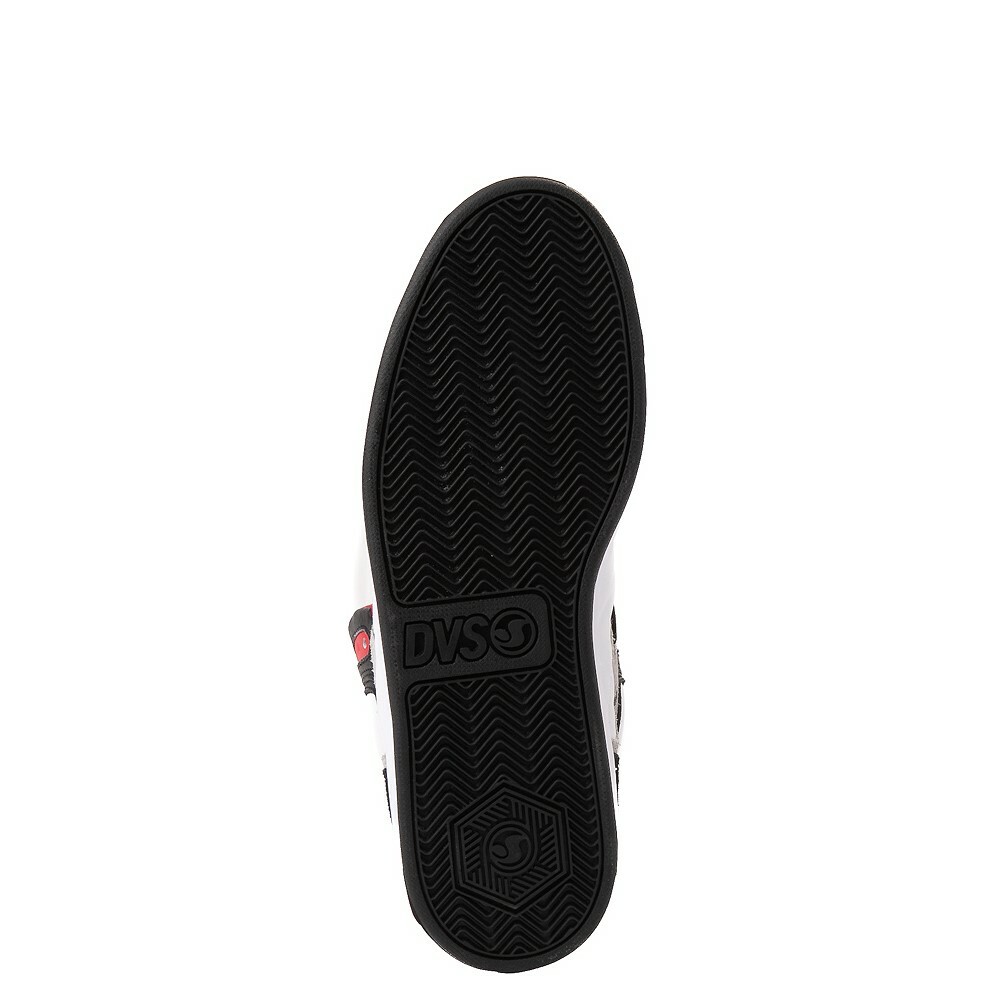 Mens DVS Honcho Skateboarding Shoes NIB White Black Red Suede
