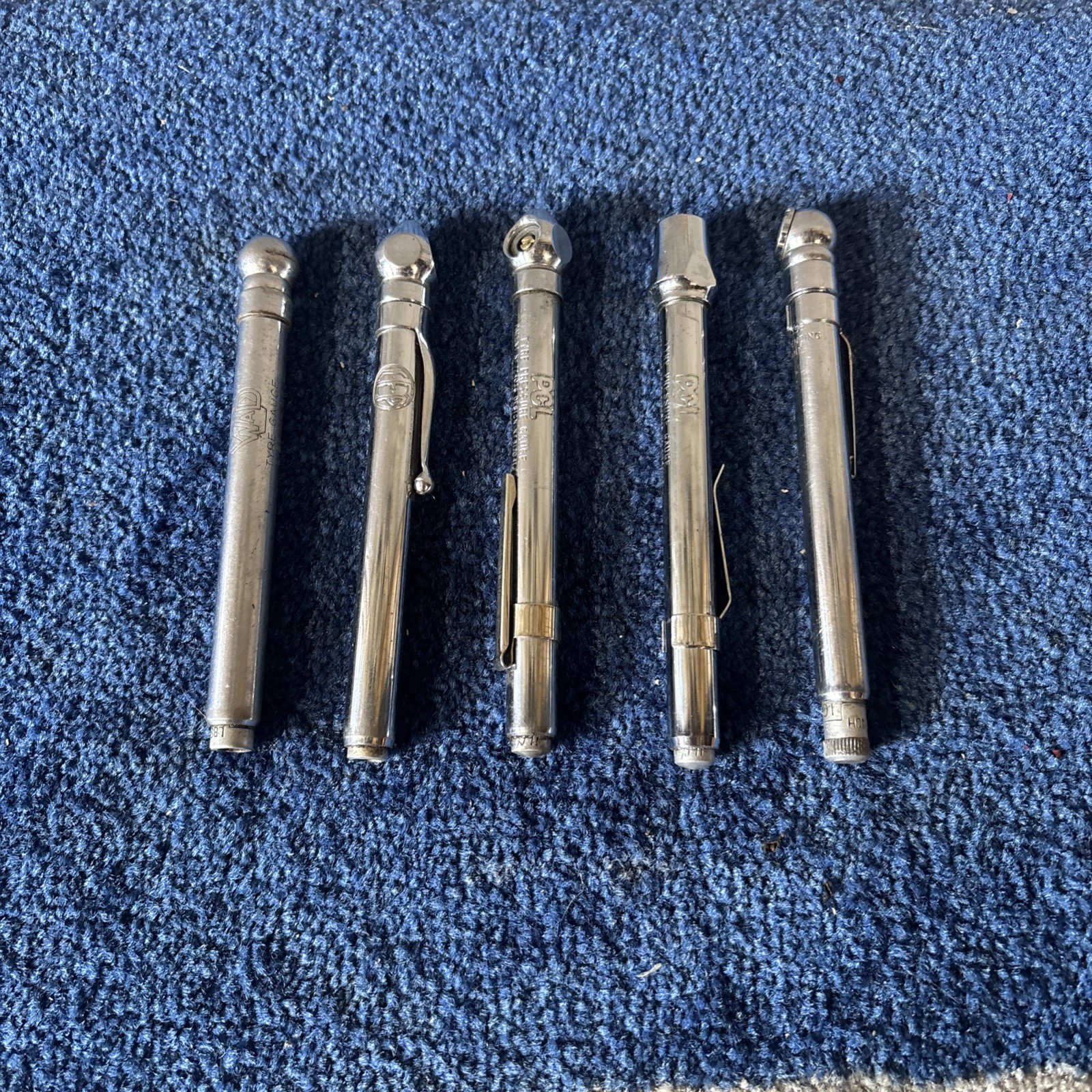 Job Lot Vintage Tyre Pressure Gauges for Classic cars
