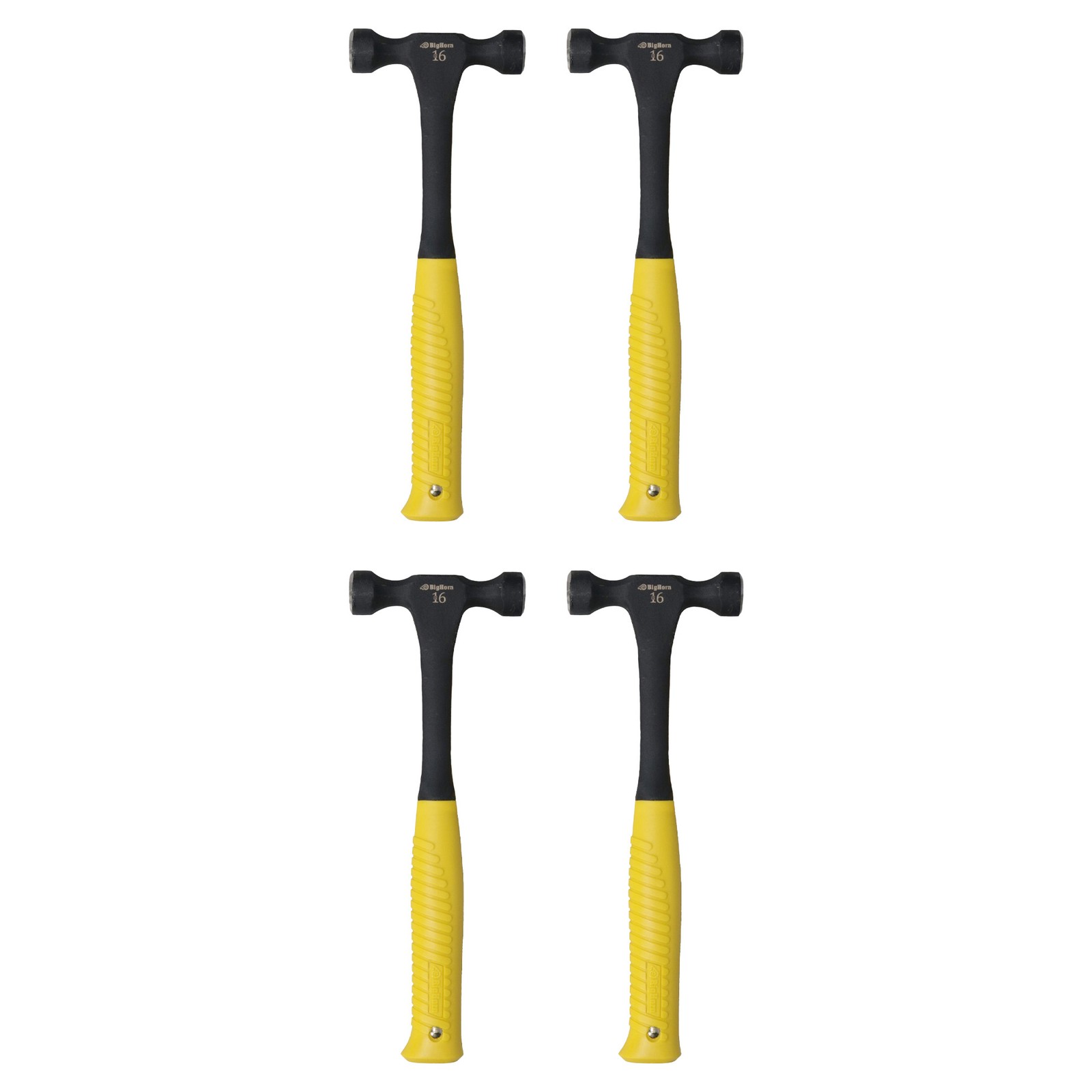 Big Horn 15112 16oz Magnetic Double Head Cap Nail Roofing Hammer (4-Pack)