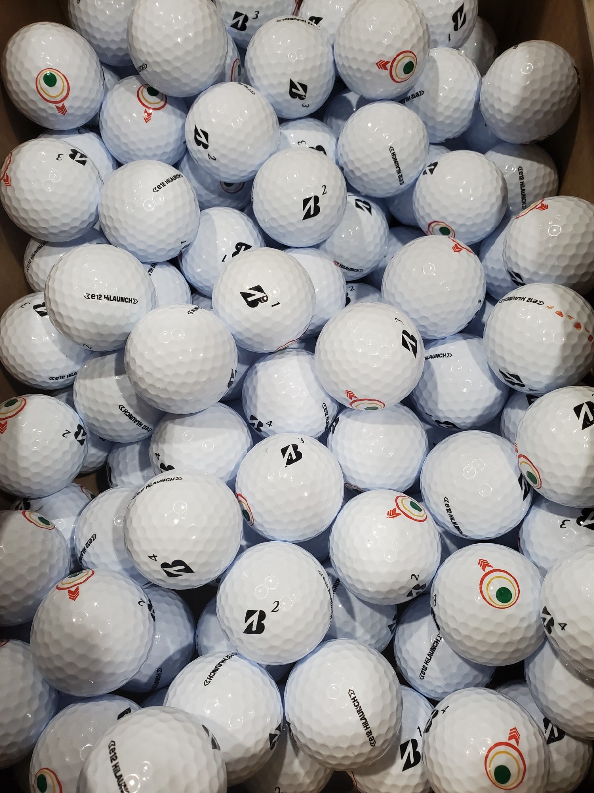 Bridgestone E12 HiLAUNCH AAAA Near Mint 36 Used Golf Balls 4A