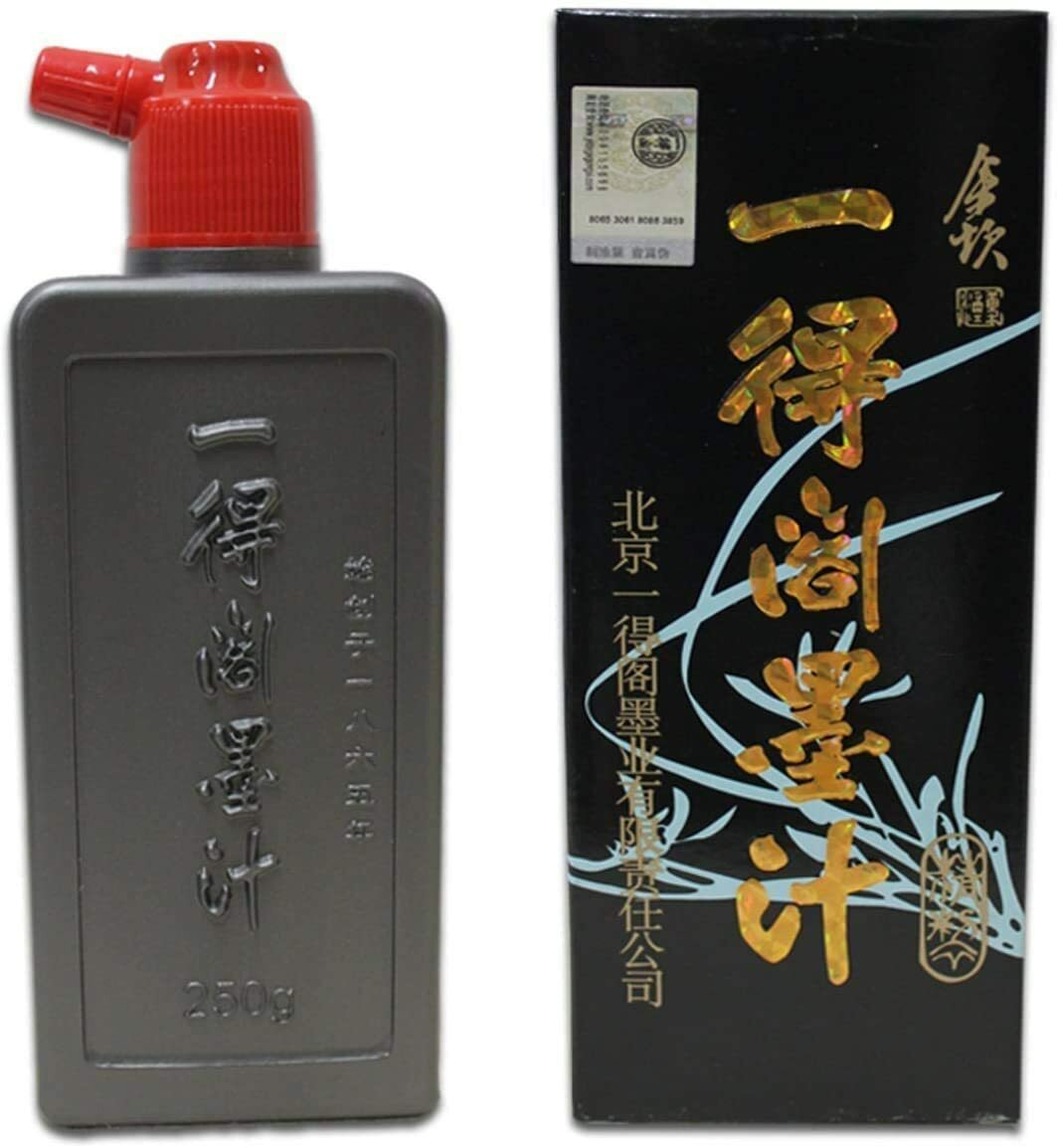 Chinese Calligraphy Black Ink yi de ge mo Zhi (一得阁墨汁) 250G-500G