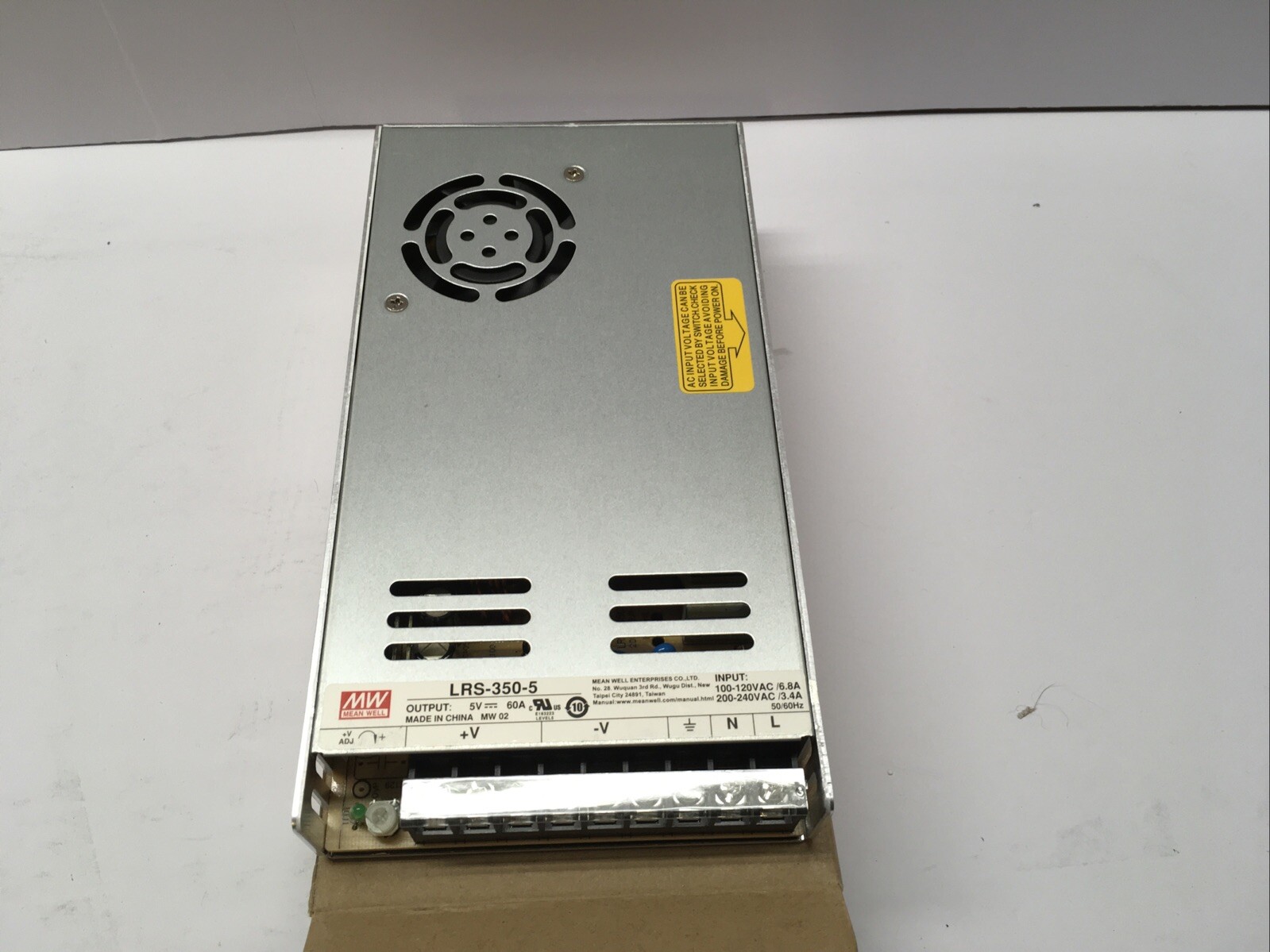 Mean Well, 5Vdc 60A, Power Supply, 5 Volts DC, 300 Watts LRS-350-5 NEW
