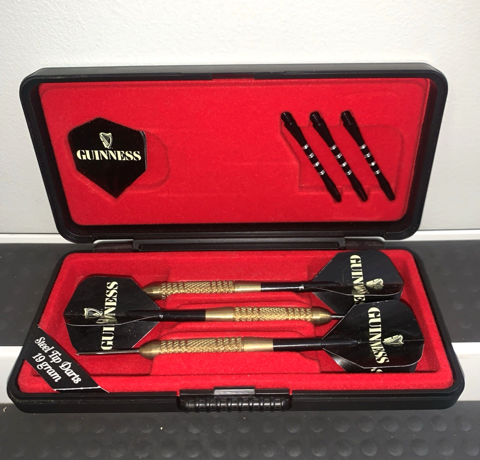 Guinness Beer Steel Tip Darts Set Mini Promotional Collector Item Dart World!