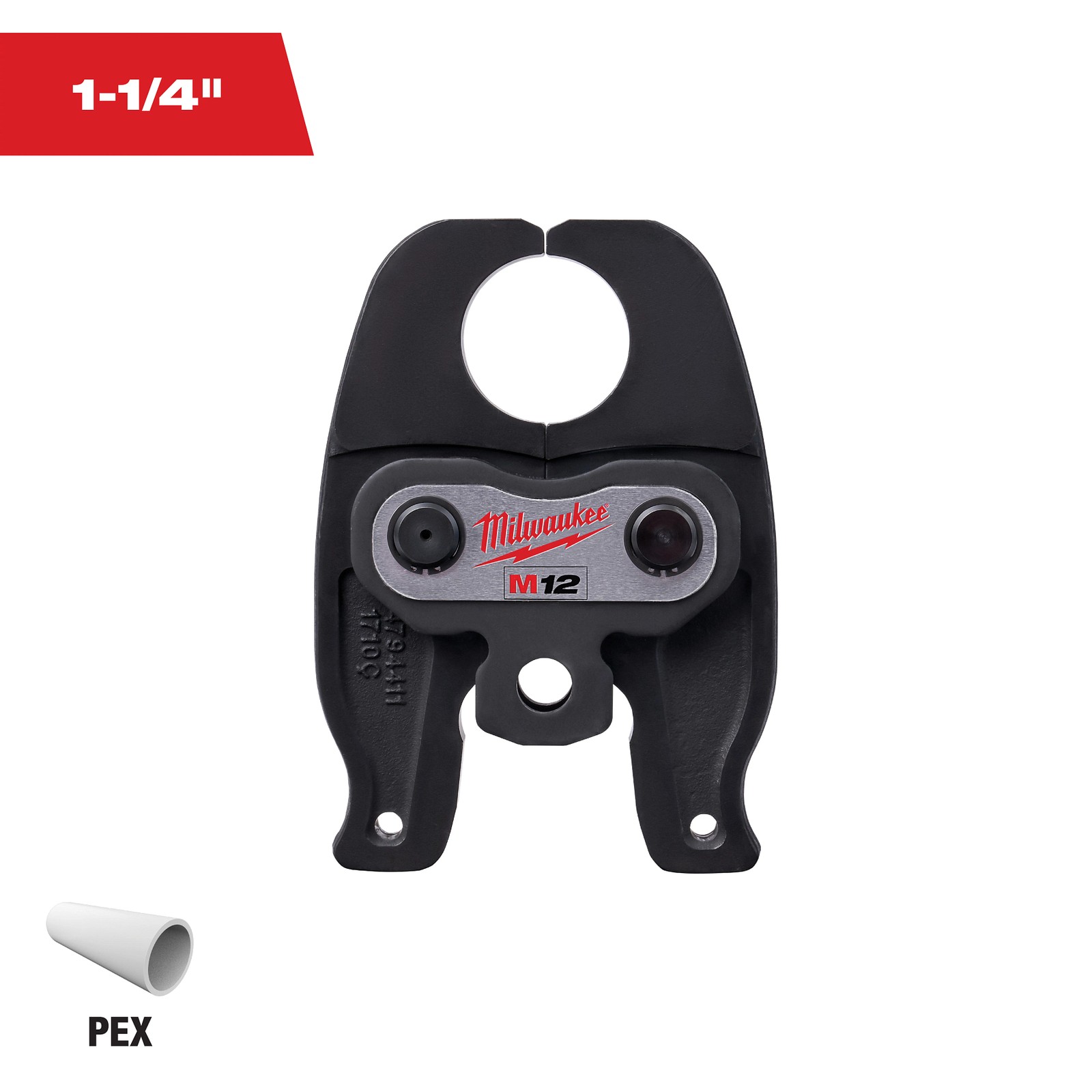 Milwaukee Tool 49-16-2455C 1 1/4" PEX-Crimp Press Jaw For M12 Forcelogic Tool