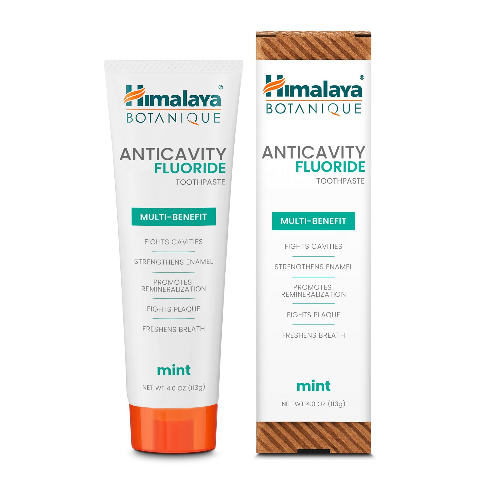 3x Himalaya Botanique Anticavity Fluoride Toothpaste, Fluoride with Multi-Benefi