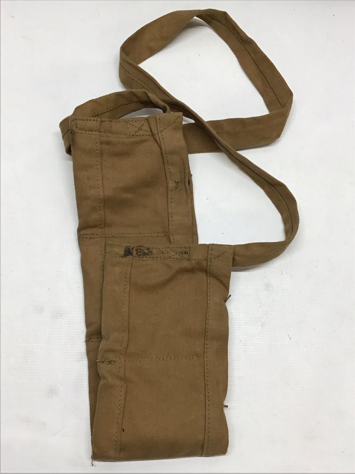 Vintage WWI 303 British Lee Enfield SMLE Bandolier Copper Hooks Khaki Cloth