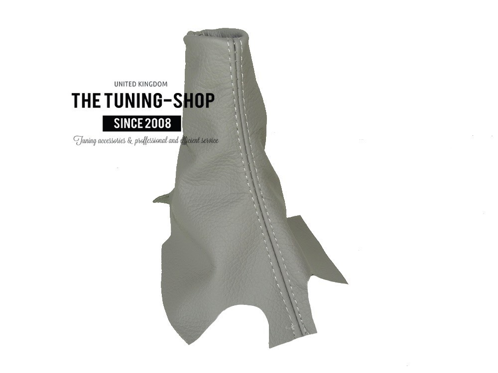For Honda Acura Civic Sedan Coupe 2012-15 Gear Boot Grey Genuine Leather