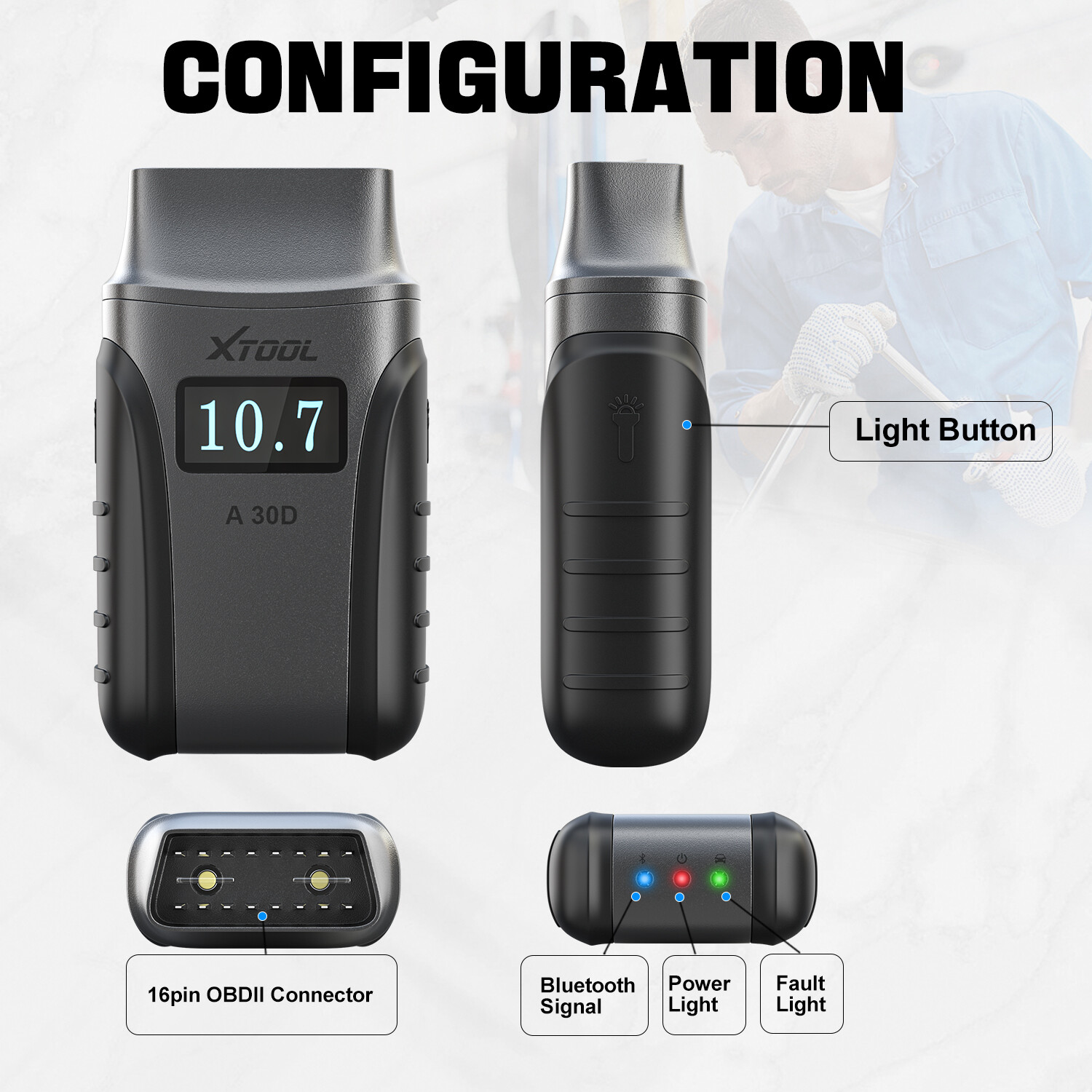 NEWEST XTOOL A30D Car BiDirectional Scanner Auto All System Diagnostic Scan Tool