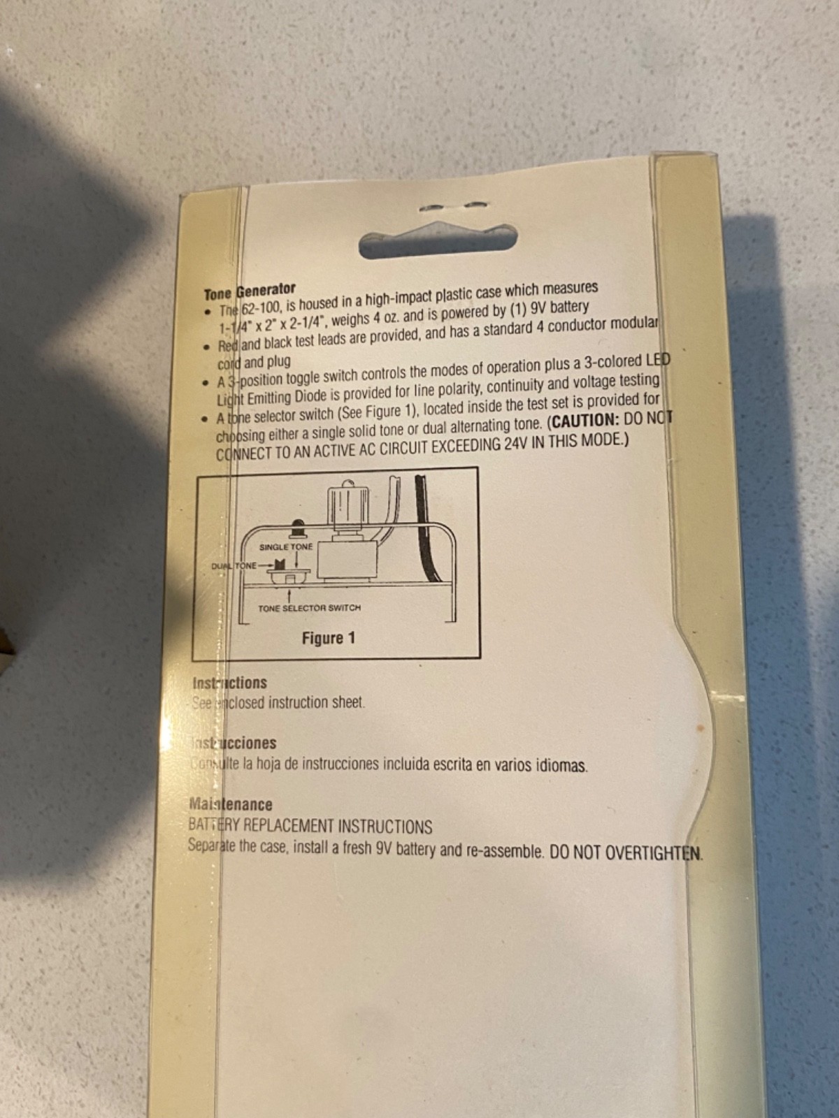 IDEAL Tone Generator #62-100 w/ User Manual - NEW