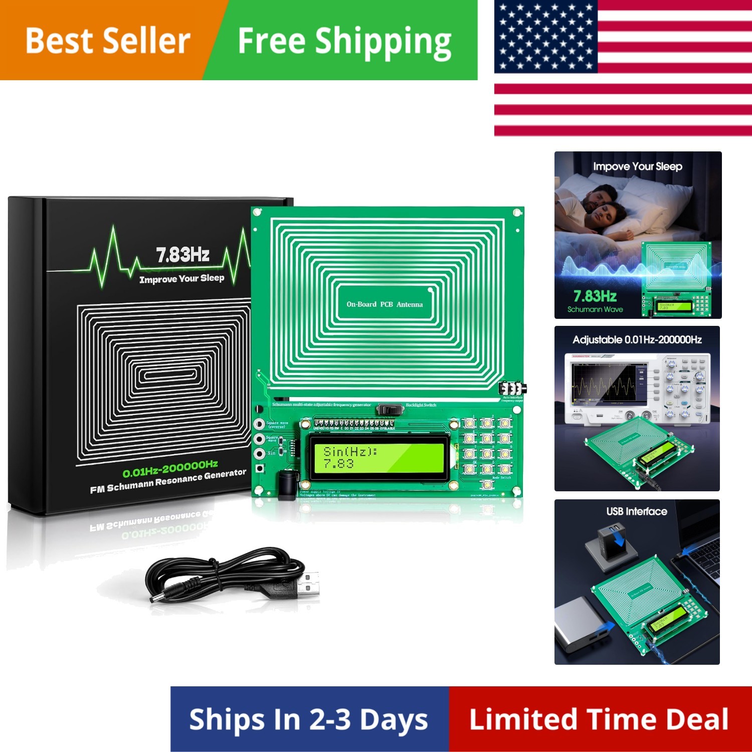 Adjustable Schumann Resonance Generator 0.01Hz-200KHz I Frequency Generator f...