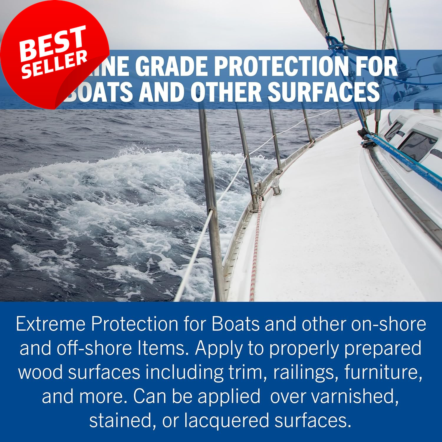 207008 Marine Spar Varnish, Quart, Gloss Clear