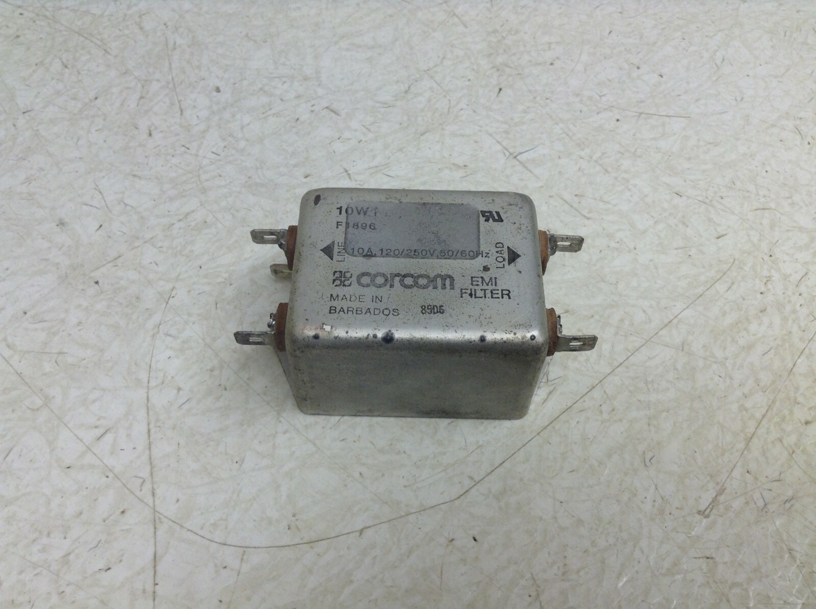 Corcom 10WI F1896 10 Amp 120/250 VAC EMI Filter 10W1 (TB)
