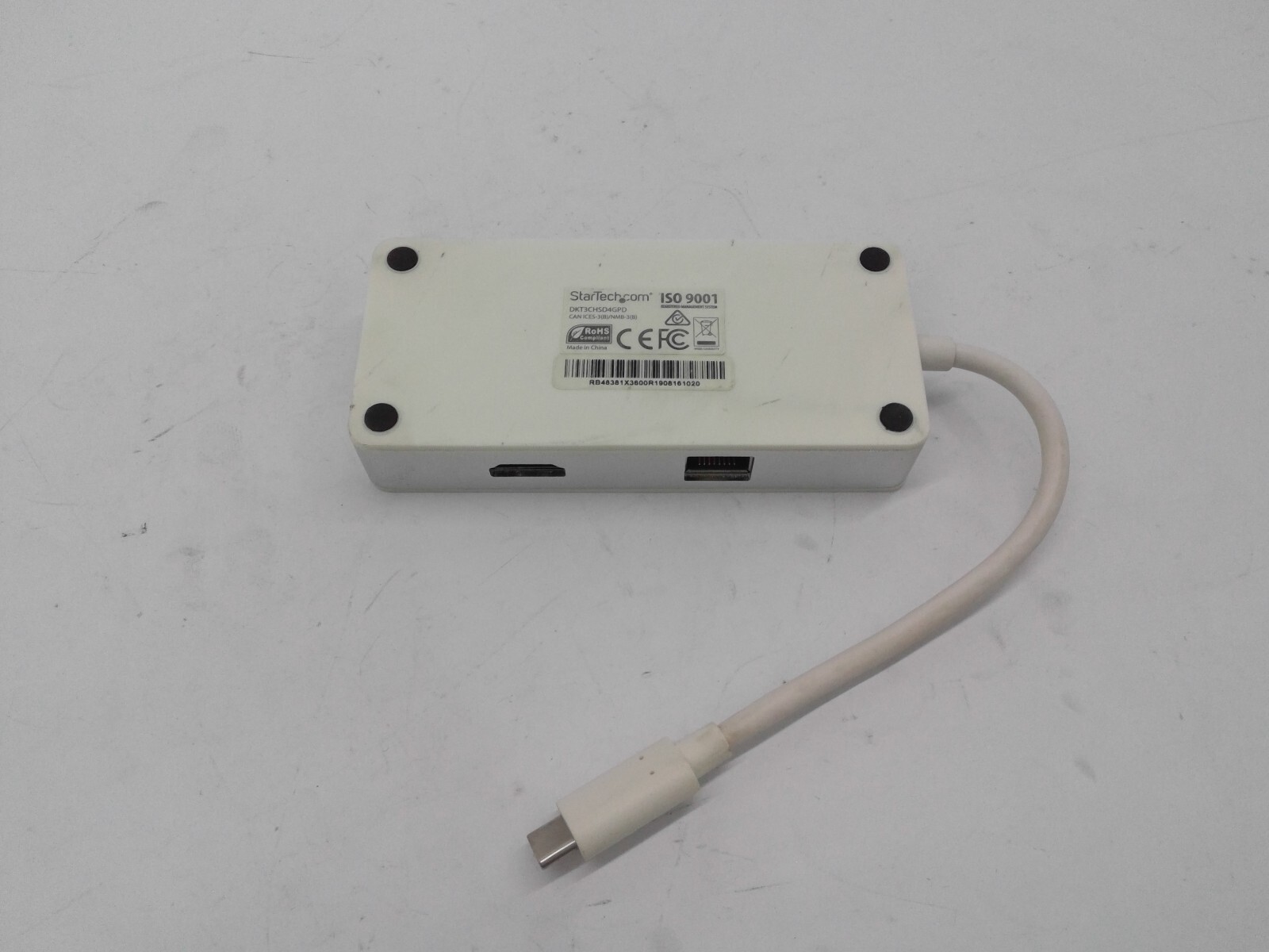 StarTech.com USB C Multiport Adapter DKT3CHSD4GPD Dock to HDMI SD(UHS) USB 3.0