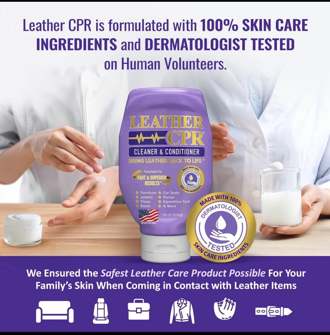 Leather CPR Cleaner & Conditioner (18 oz.) - Best Leather Cleaner