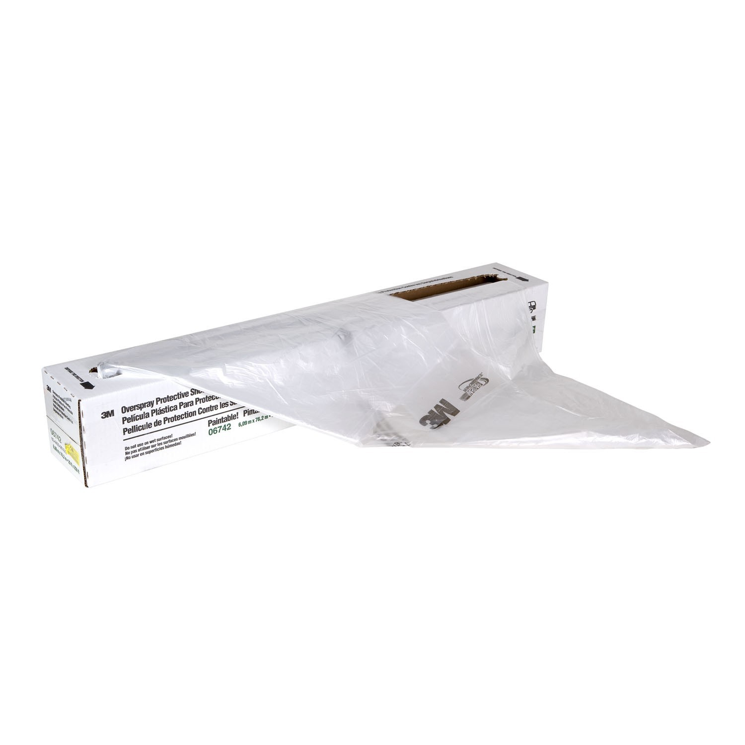 3M 06742 Overspray Protective Sheeting Automotive Paint Protection (20 ft x 2...