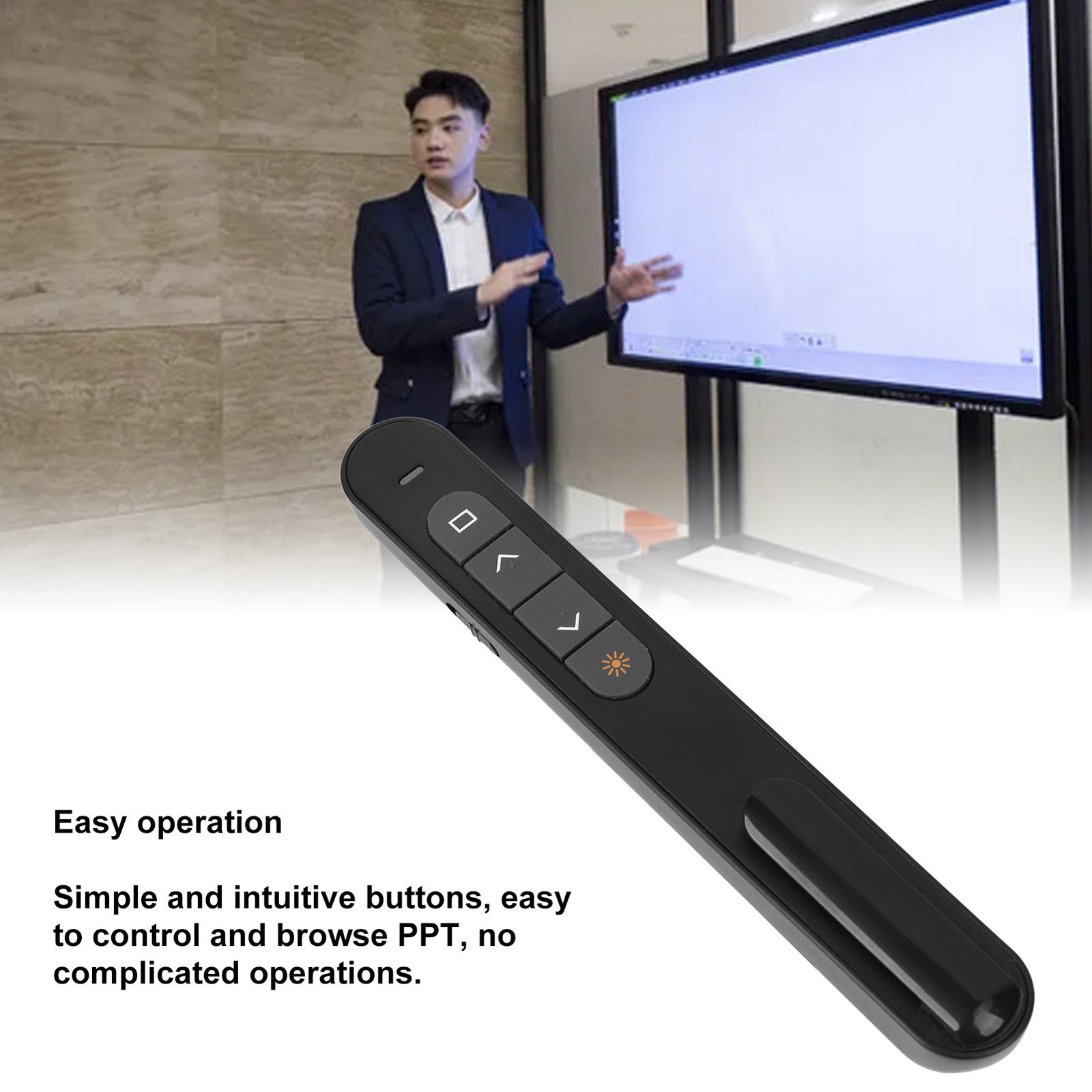 Wireless Presenter Remote Control Presentation Click Pointer Portable PPT C GQUK