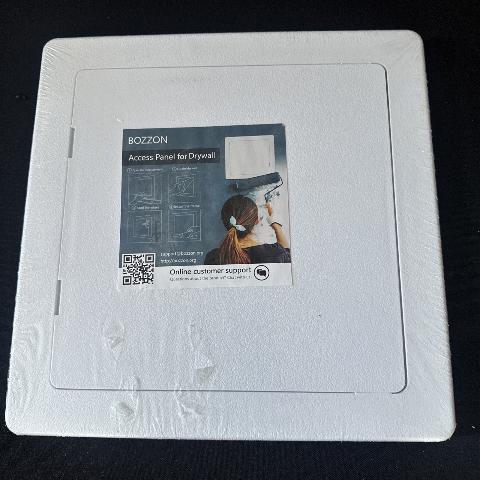Access Panel for Drywall 8”X8” Access Door White Plastic - Bozzon - New