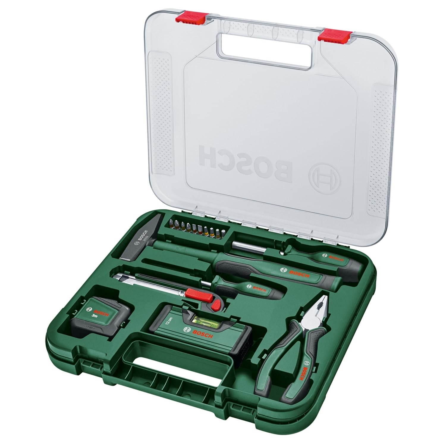 BOSCH Universal 17-Piece Hand Tool Set - All-in-One Toolkit with Plier,