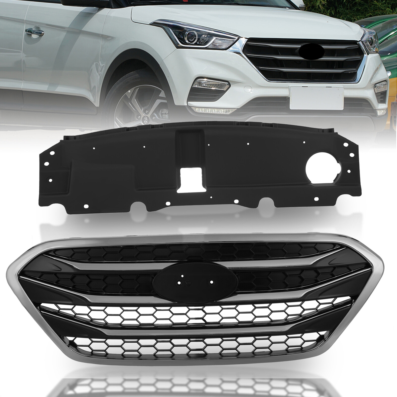 For Hyundai Tucson 2010-2015 Front Bumper Radiator Grille ABS Plastic 863502S500