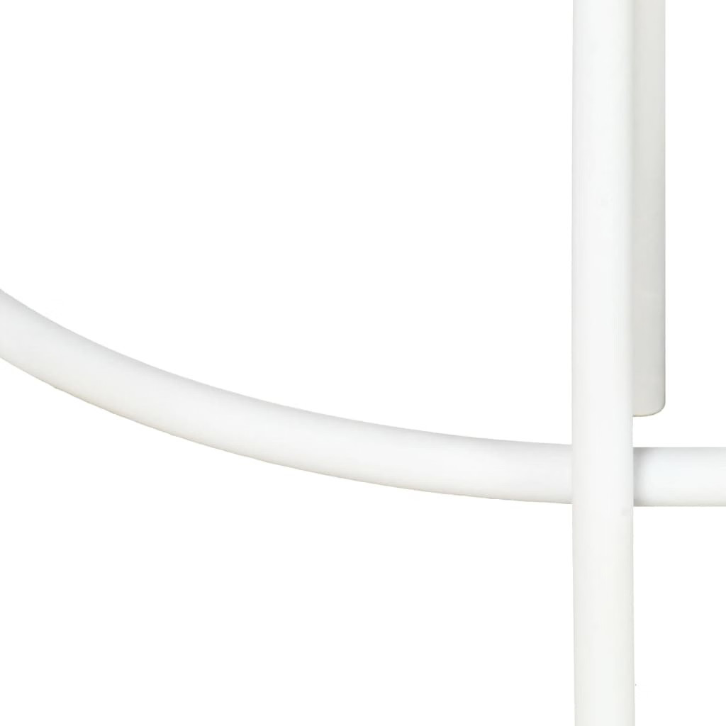 Bar Stool Set of 2 Bleached wood, White