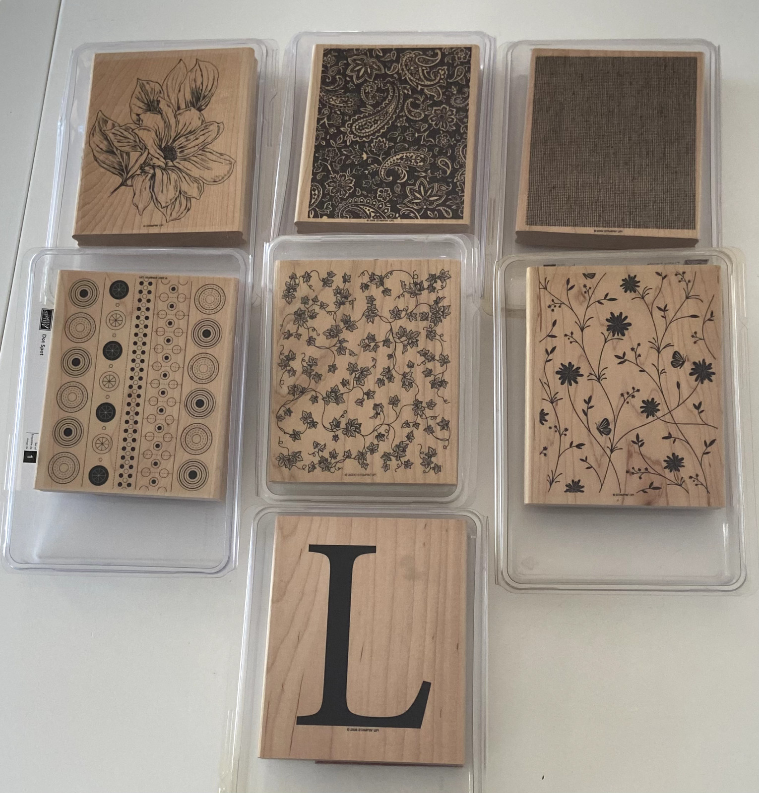 Stampin' Up Rubber & Wood Background Stamp~ Used~ You Pick!"~Multiple Themes