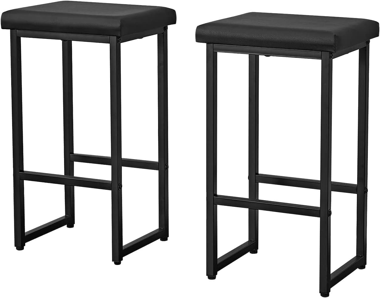 3 Piece Dining Table Set Kitchen Bar Table W/ Two Stool Storage Shelves Wood