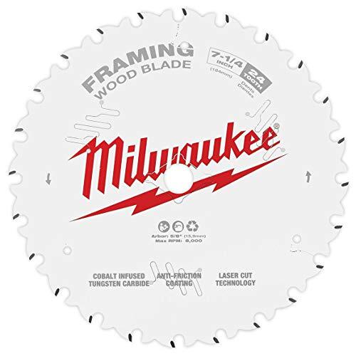 Milwaukee 48-40-0720 FRAMING Circular Saw Blade 7-1/4" x 24T Carbide