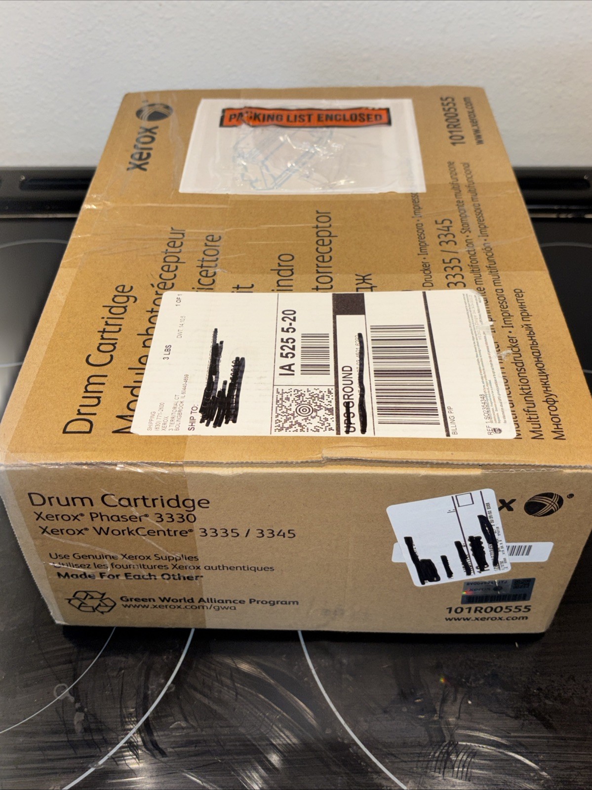 NEW SEALED- XEROX 101R00555 Drum Cartridge For Phaser 3330 3335 Workcentre 3345