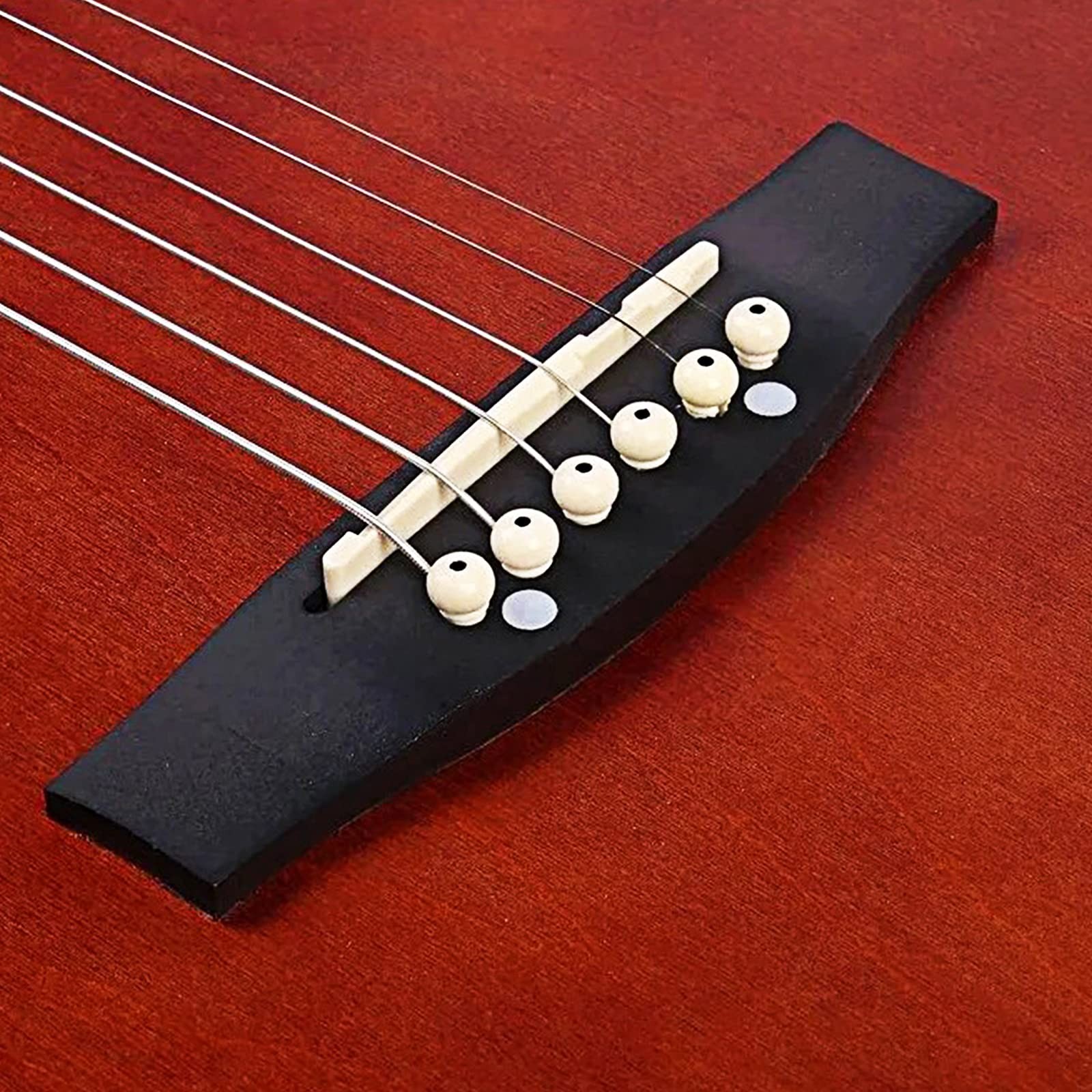 1 Set of 12 String Real Bone Slotted Saddle Nut Acoustic Guitar Parts