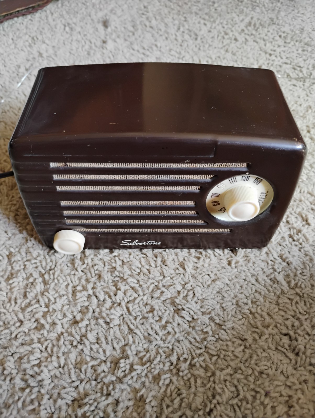 Vintage 1950's Silvertone Model #1 Tube Radio (Recapped & Working)