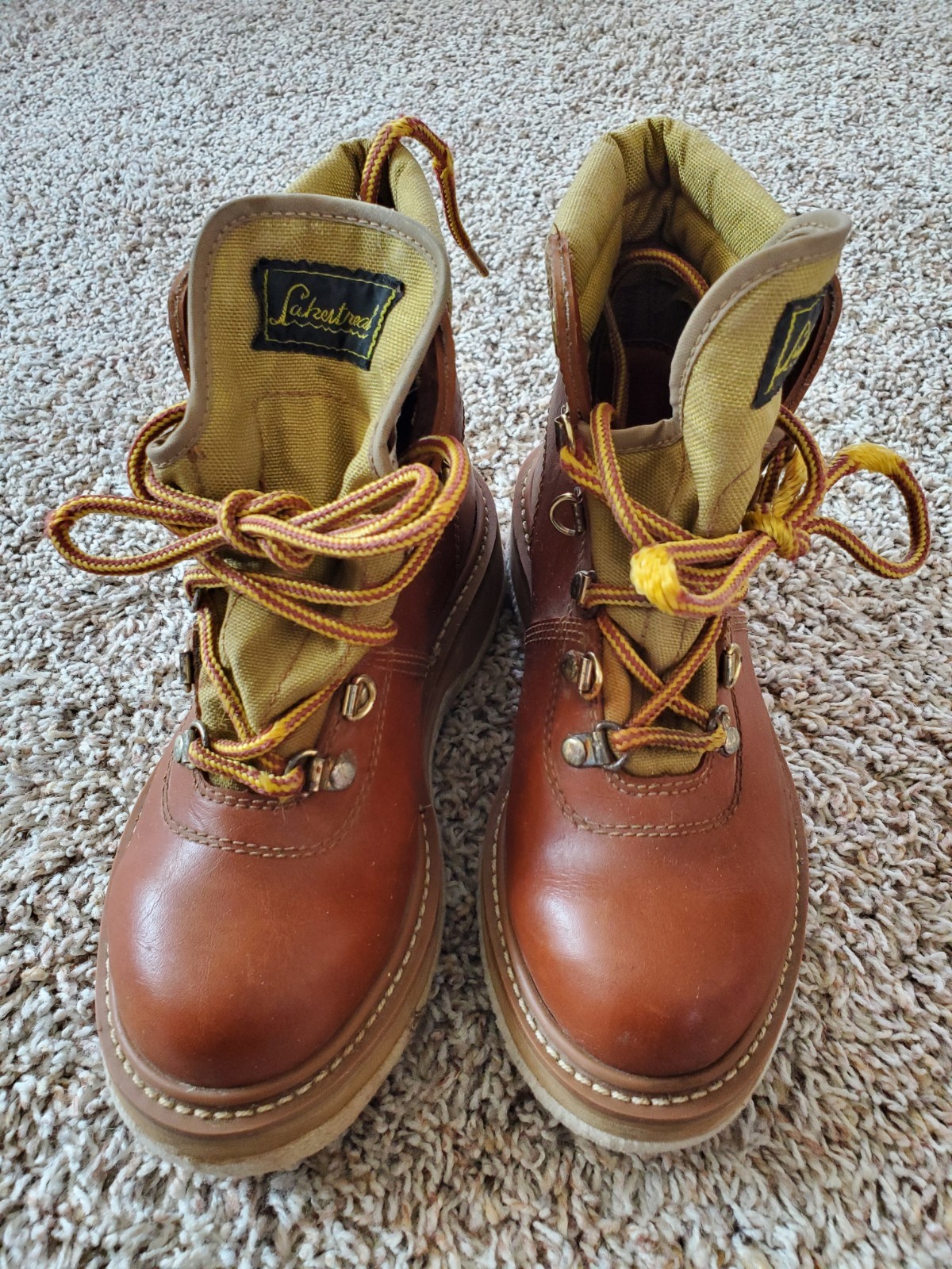 Hodgman Lakestream Wading Felt Shoes Size 6 Mens High top Lace Up Boots Fishing