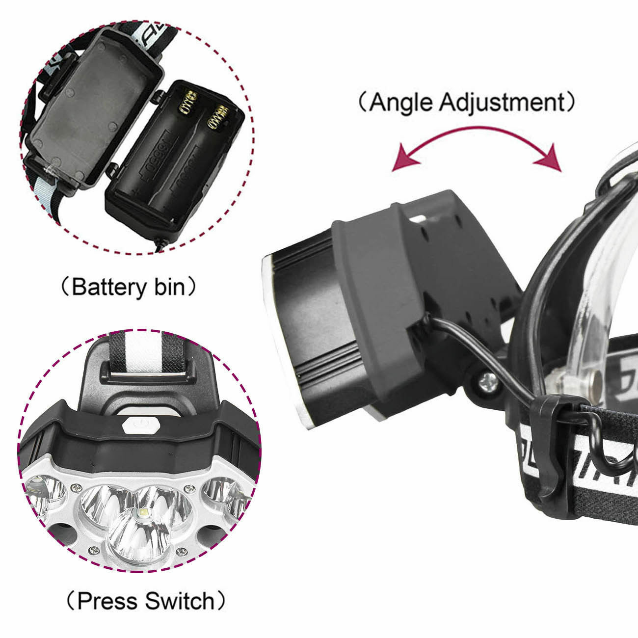 11 LED Rechargeable LED Headlamp Headlight Flashlight Head Torch